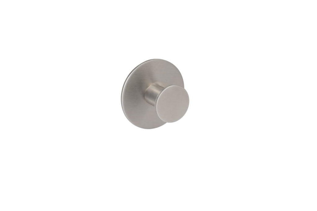 Stainless Steel Single Circular Self-Adhesive Coat Hook - Eclipse